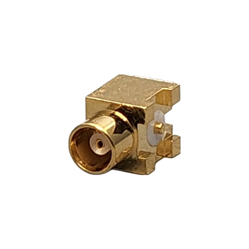 MCX Jack Right Angle Connector Solder Attachment PCB Surface Mount