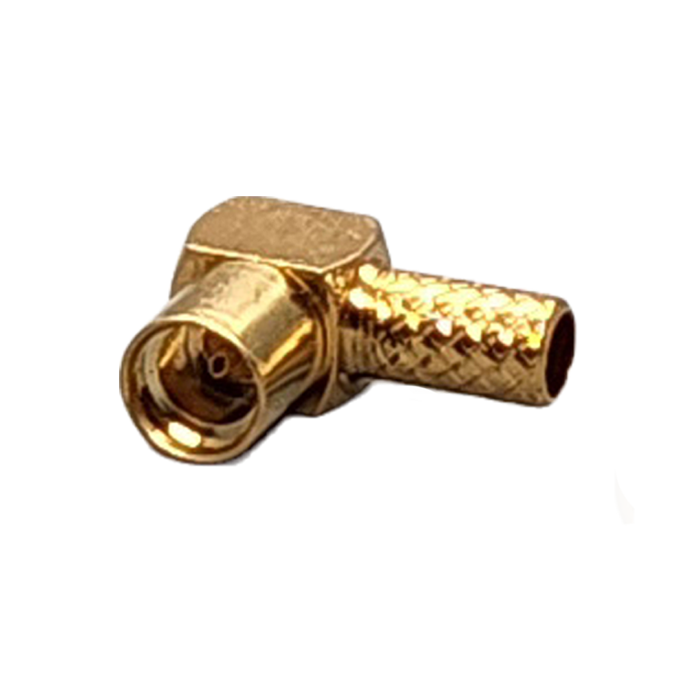 MMCX Jack Right Angle Connector Crimp Coax RG174, RG188, RG316