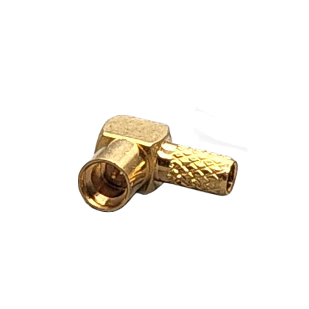 Reverse Polarity MMCX Jack Right Angle Connector Crimp Coax RG174, RG188, RG316