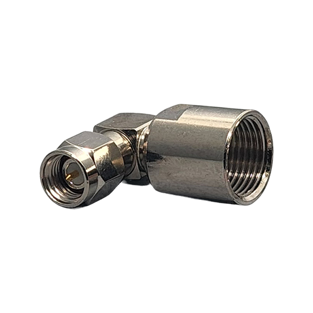 SMA Male Right Angle Connector Clamp Coax RG55