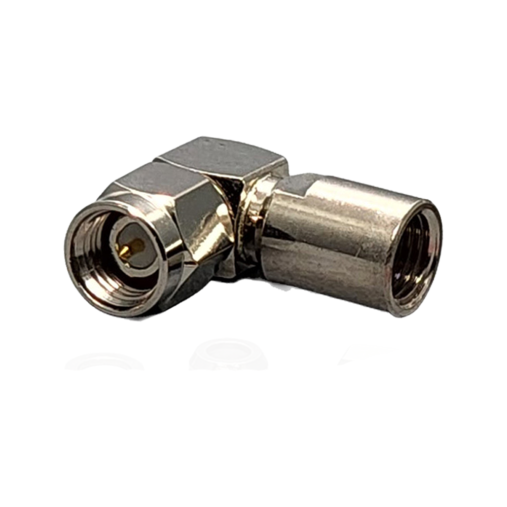 SMA Male Right Angle Connector Clamp Coax RG316-DS