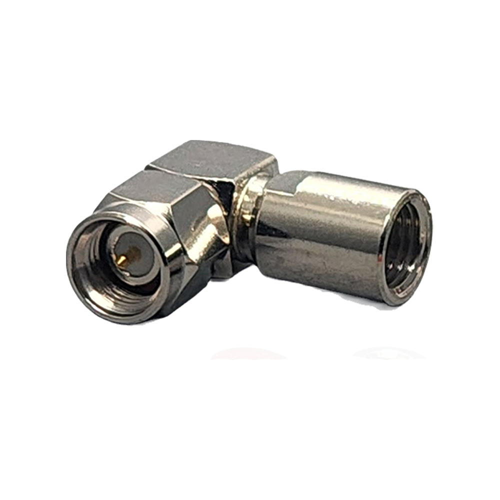 SMA Male Right Angle Connector Clamp Coax RG174