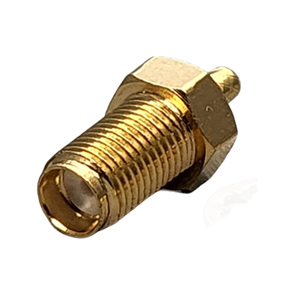 Reverse Polarity SMA Female Bulkhead Rear Mount Connector Crimp Coax RG174, RG188, RG316