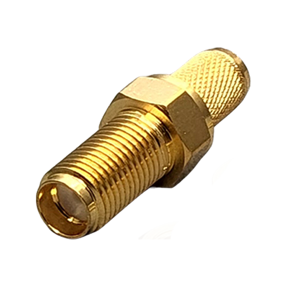 Reverse Polarity SMA Female Bulkhead Rear Mount Connector Crimp Coax LMR240, HPF240