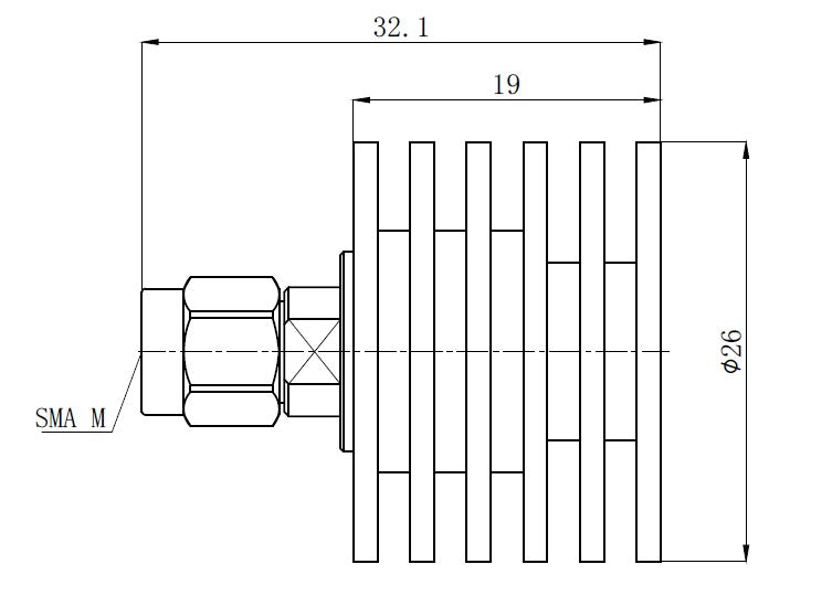 Termination, SMA Male, 5Watt, 18GHz