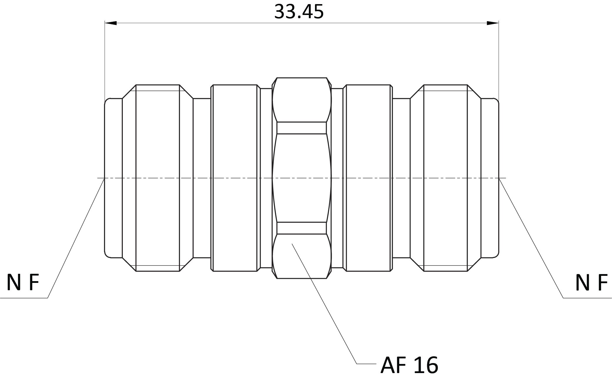 Precision N Female to N Female Adapter [RFS-100302]