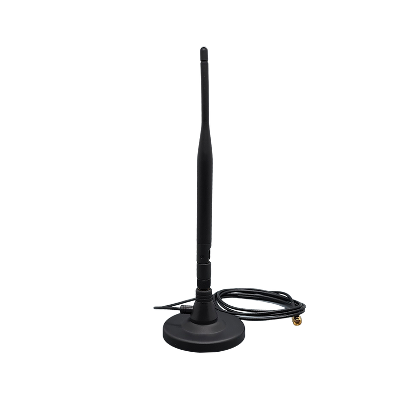 Portable (Stand) Antenna, WiFi 2.4GHz, Omni Radiation, 5dBi Gain with RP SMA Male Connector (9-3/4")