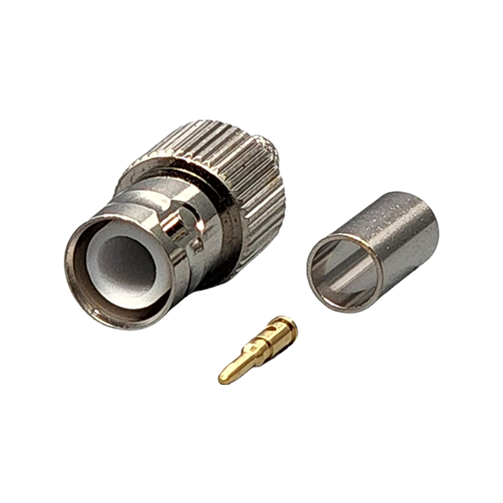 Reverse Polarity BNC Female Connector Crimp Coax RG55A, RG58A, RG58C