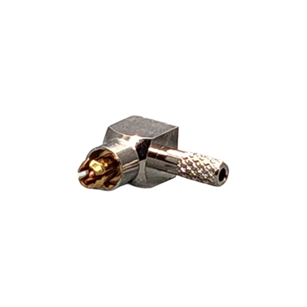 MC-Card Plug Right Angle Connector Crimp Coax 1.13mm, 1.32mm, 1.37mm