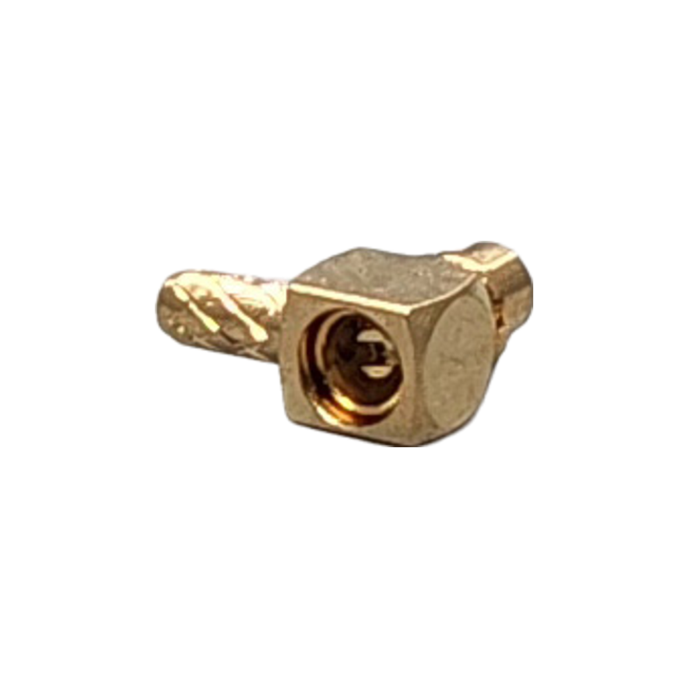 MMCX Plug Right Angle Connector Crimp Coax 1.13mm, 1.32mm, 1.37mm