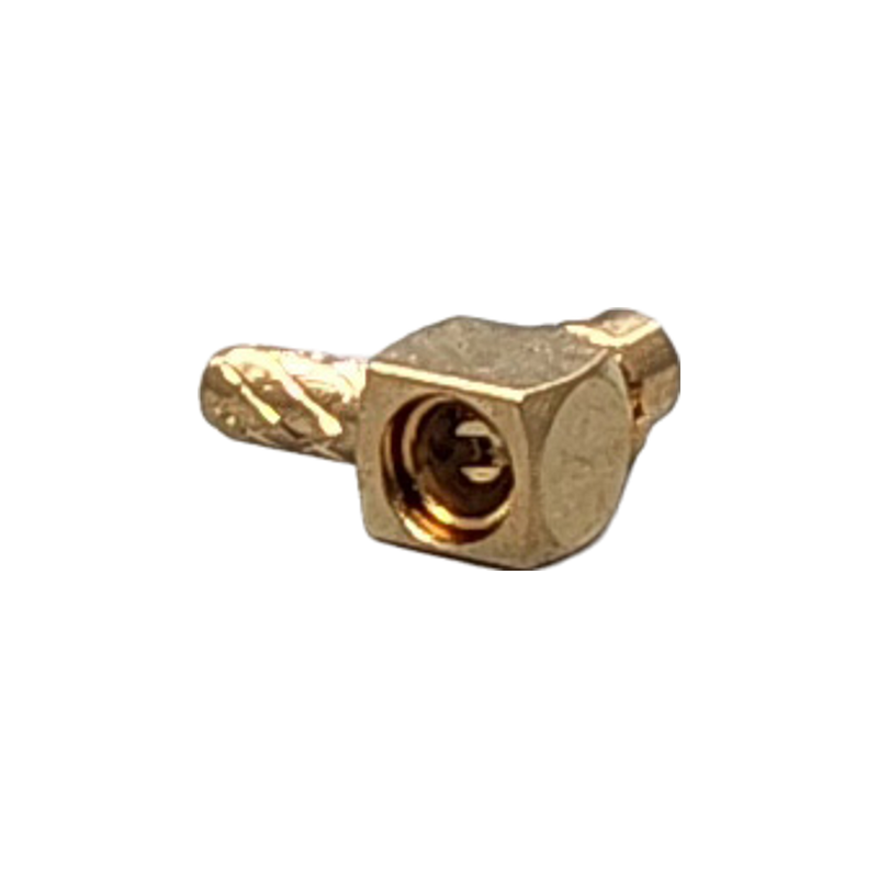 MMCX Plug Right Angle Connector Crimp Coax 1.13mm, 1.32mm, 1.37mm
