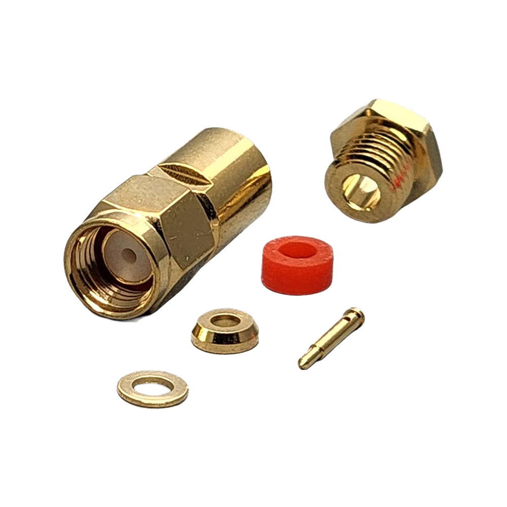 SMA Male Connector Clamp Coax RG174, RG188, RG316