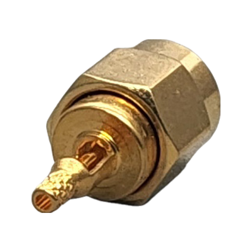 SMA Male Connector Crimp Coax 1.13mm, 1.32mm, 1.37mm