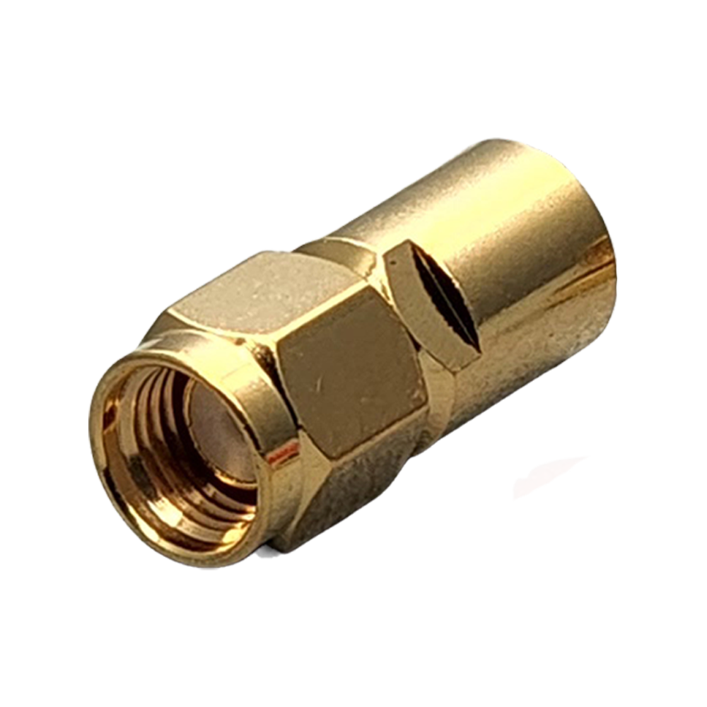 Reverse Polarity SMA Male Connector Clamp Coax RG174, RG188, RG316