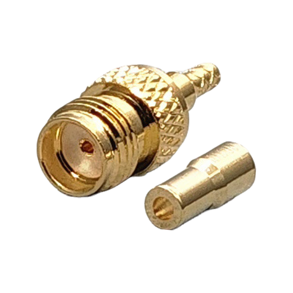 SMA Female Connector Crimp Coax 1.13mm, 1.32mm, 1.37mm