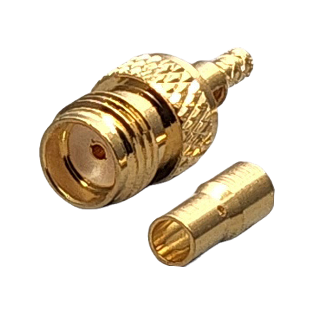 SMA Female Connector Crimp Coax RG178, RG196, 0.8D-2V