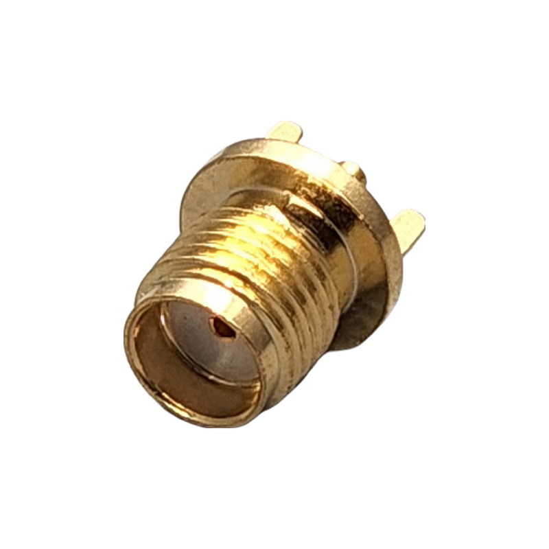 SMA Female Connector Solder Attachment PCB Edge Mount