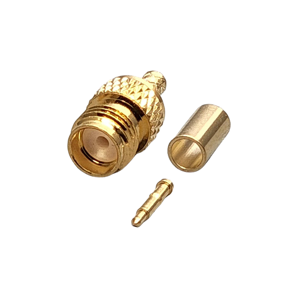 Reverse Polarity SMA Female Connector Crimp Coax RG174, RG188, RG316