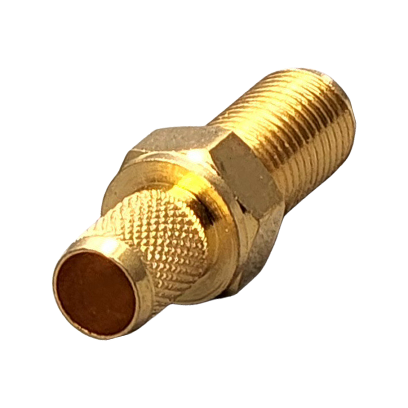 Reverse Polarity SMA Female Bulkhead Rear Mount Connector Crimp Coax LMR240, HPF240