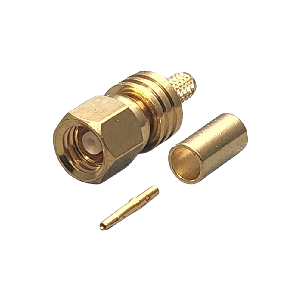 SMC Plug Connector Crimp Coax RG174, RG188, RG316