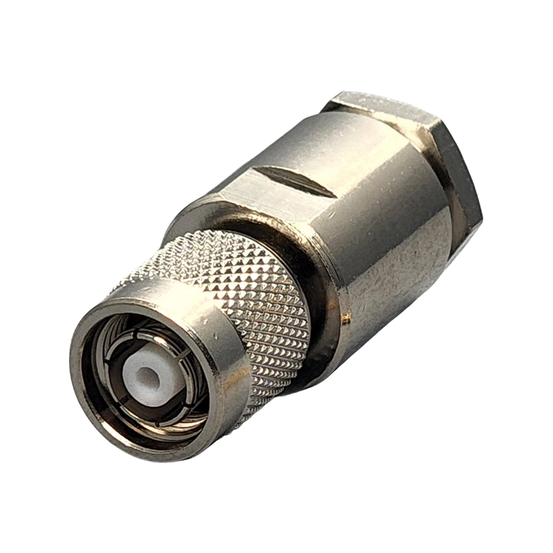 Reverse Polarity TNC Male Connector Clamp Coax RG8, RG9, RG213