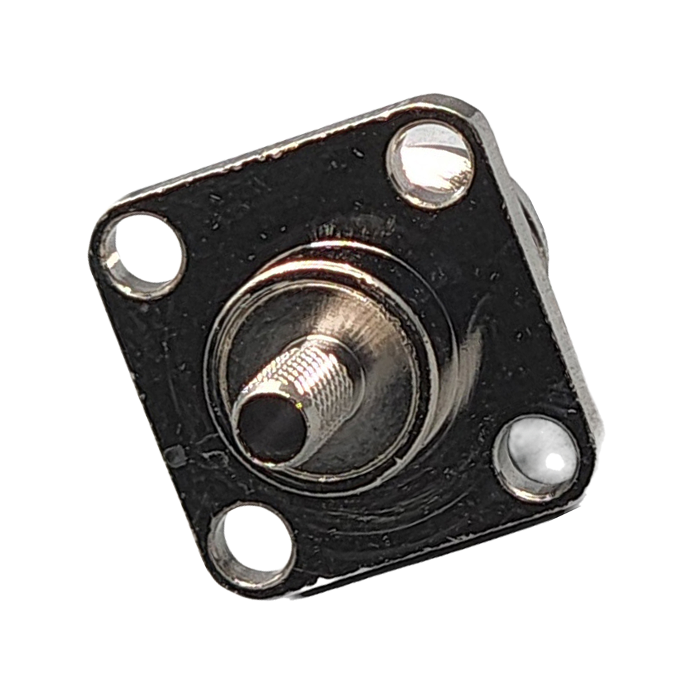 Reverse Polarity TNC Female Panel Mount 4-hole Connector Crimp Coax RG174, RG188, RG316