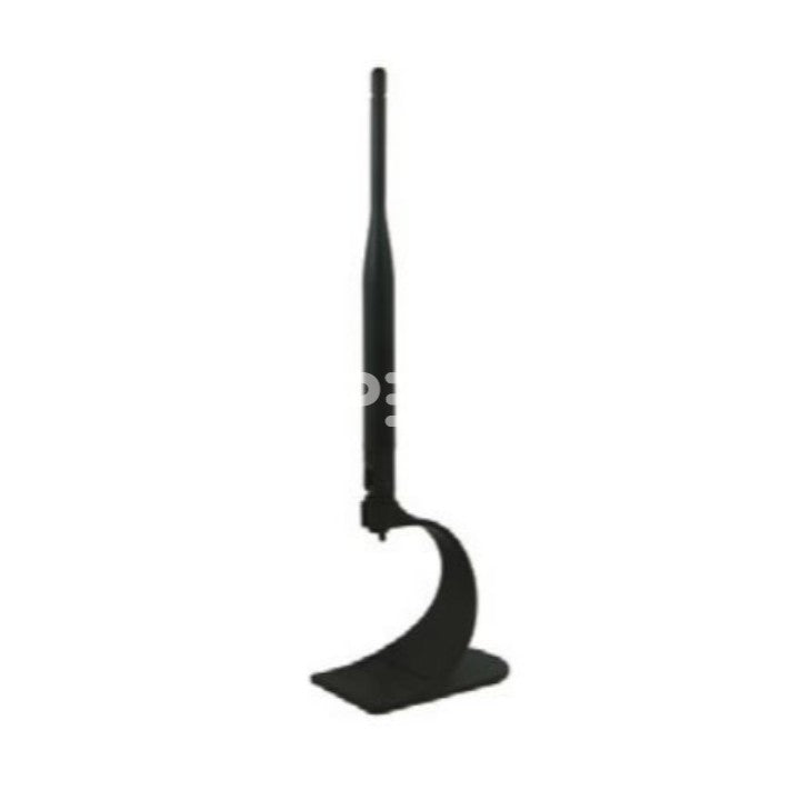 Portable (Stand) Antenna, WiFi 2.4GHz, Omni Radiation, 5dBi Gain with RP TNC Male Connector (10")
